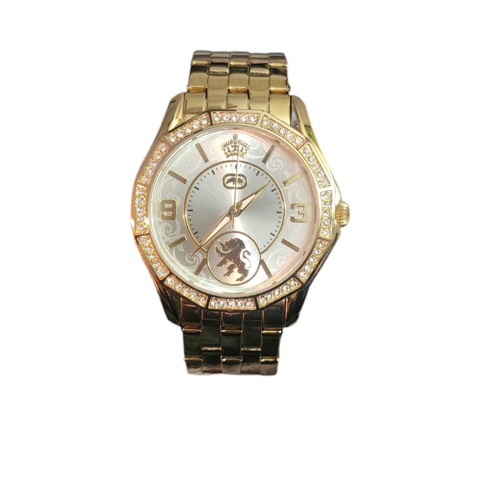 Marc Ecko gold womans watch with Crystal Accents